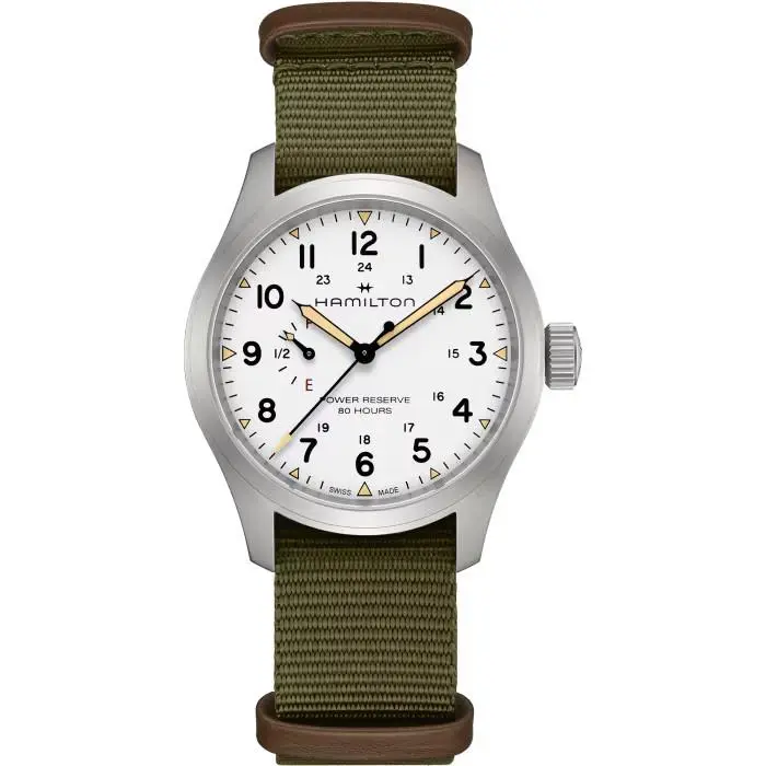 Hamilton Khaki Field 40 MM White Dial Men`s Watch H69509910