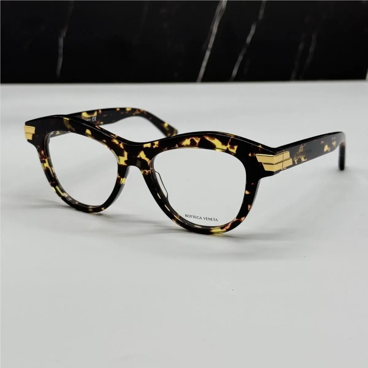 Bottega Veneta BV1105O 002 Cat Eye Havana Women Eyeglasses