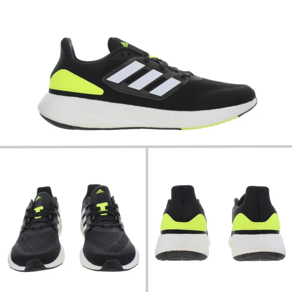 Adidas shoes - adidas PureBoost 22 - PureBoost - HQ1449 - Core Black, Solar Yellow, Cloud White 1