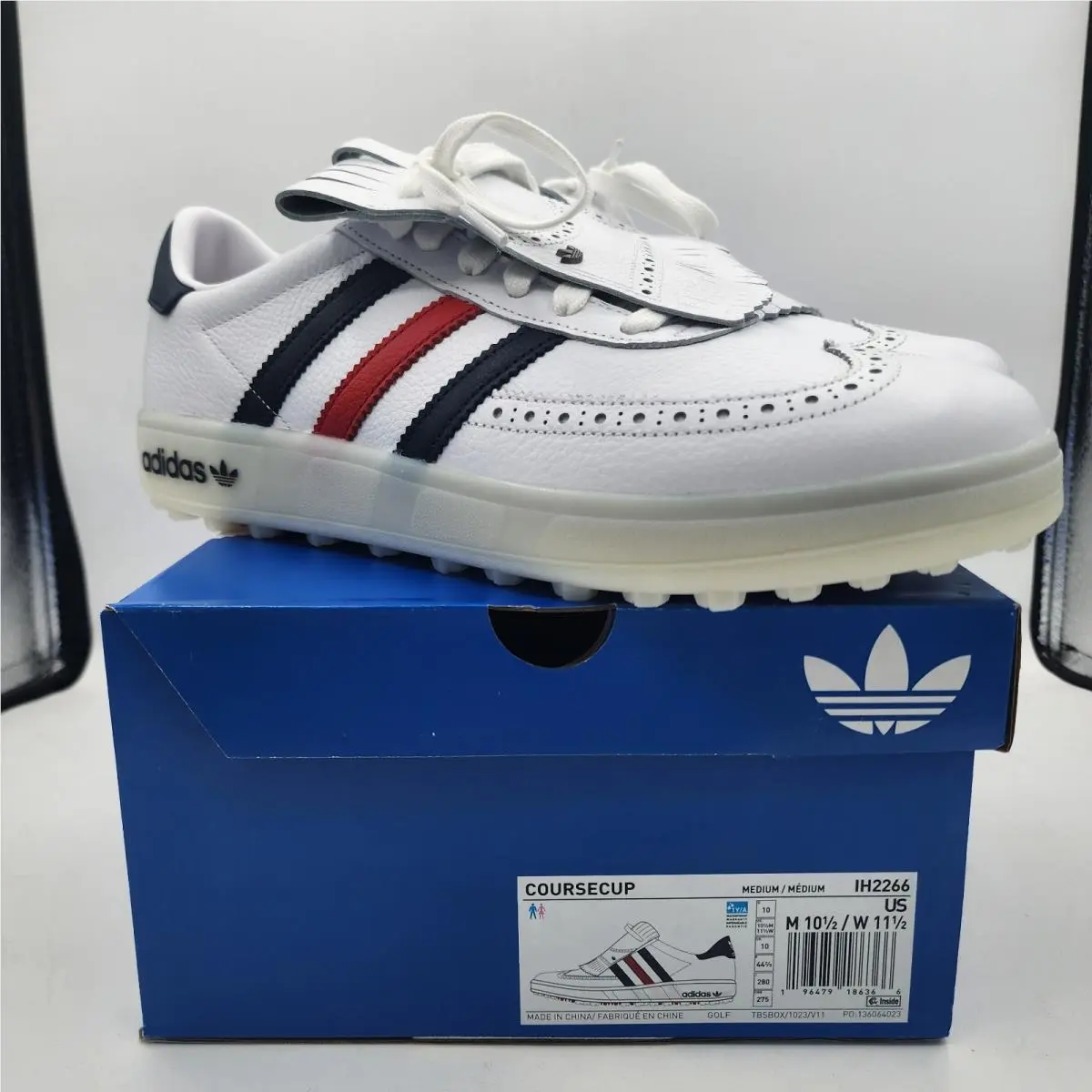 Originals Coursecup Spikeless Golf Men`s Shoes IH2266 White / Night by Adidas