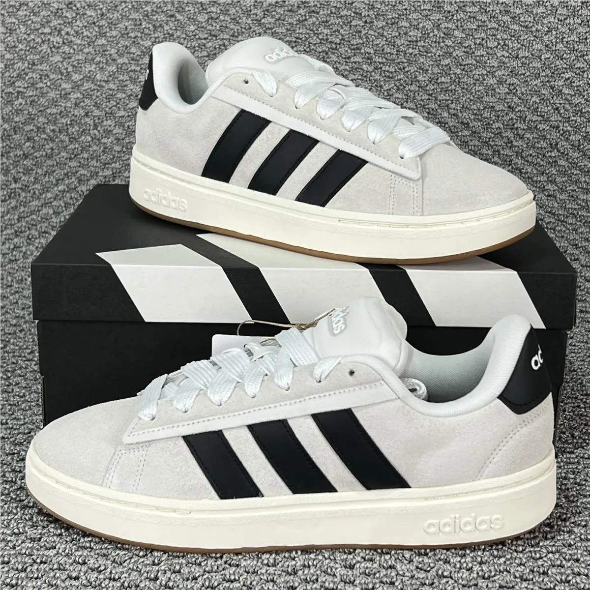 Adidas Grand Court Alpha 00s Men’s 9.5 Athletic Sneaker Tennis Crystal White