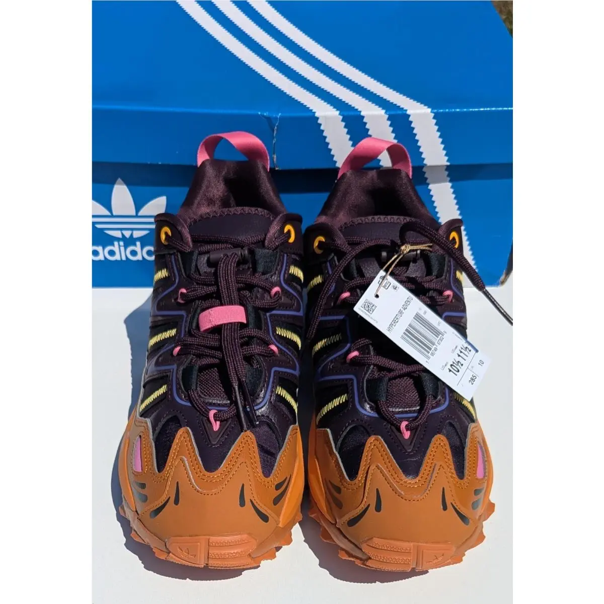 Adidas shoes - adidas Hyperturf - Hyperturf - HQ6022 - Brown 6