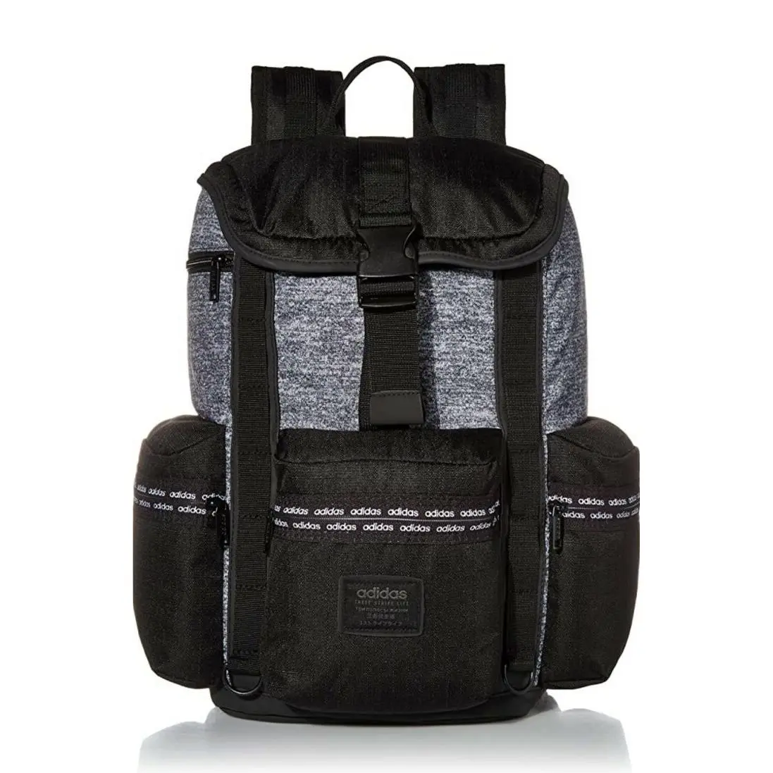 Adidas Unisex Kantan Backpack School-gym-travel Bag Jersey Onix/black