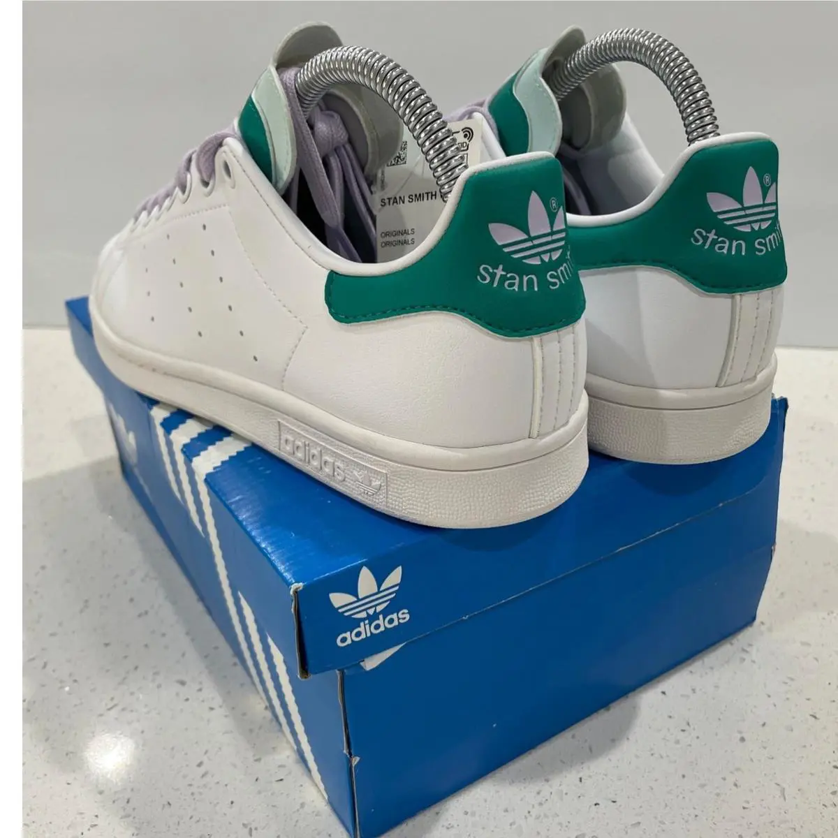 Adidas shoes - adidas Stan Smith - Stan Smith - H03942 - Cloud White-Purple Tint-Hale Mint (UPC: 191985339862) 2