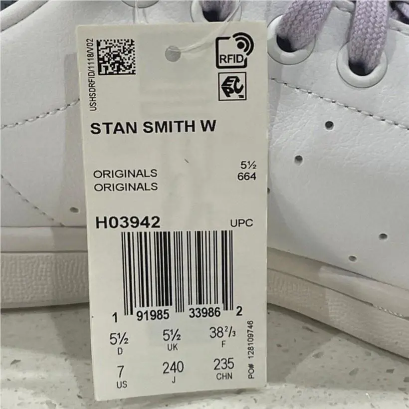 Adidas shoes - adidas Stan Smith - Stan Smith - H03942 - Cloud White-Purple Tint-Hale Mint (UPC: 191985339862) 9