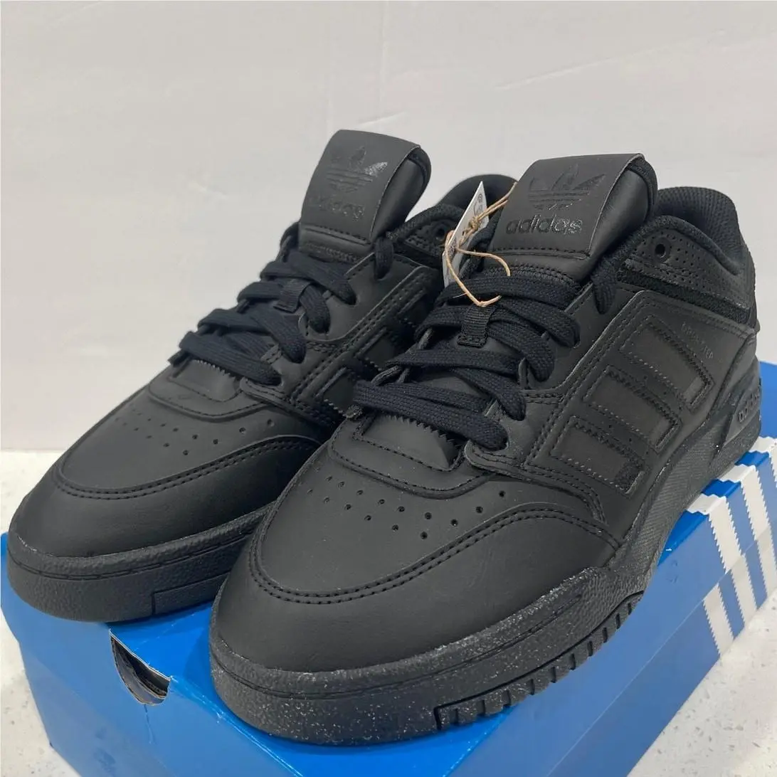 Adidas Drop Step Low J Big Kids Size 6.5 All Black IG1053