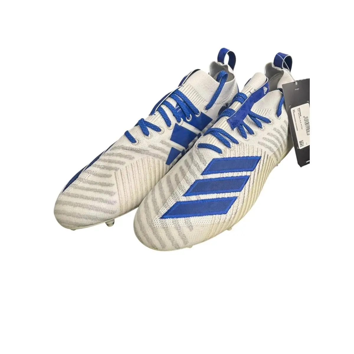 Adidas shoes - SM Adizero 8.0 Primeknit - Adizero Primeknit - EE9956 - White Blue Stripe (UPC: 191531110563) 1