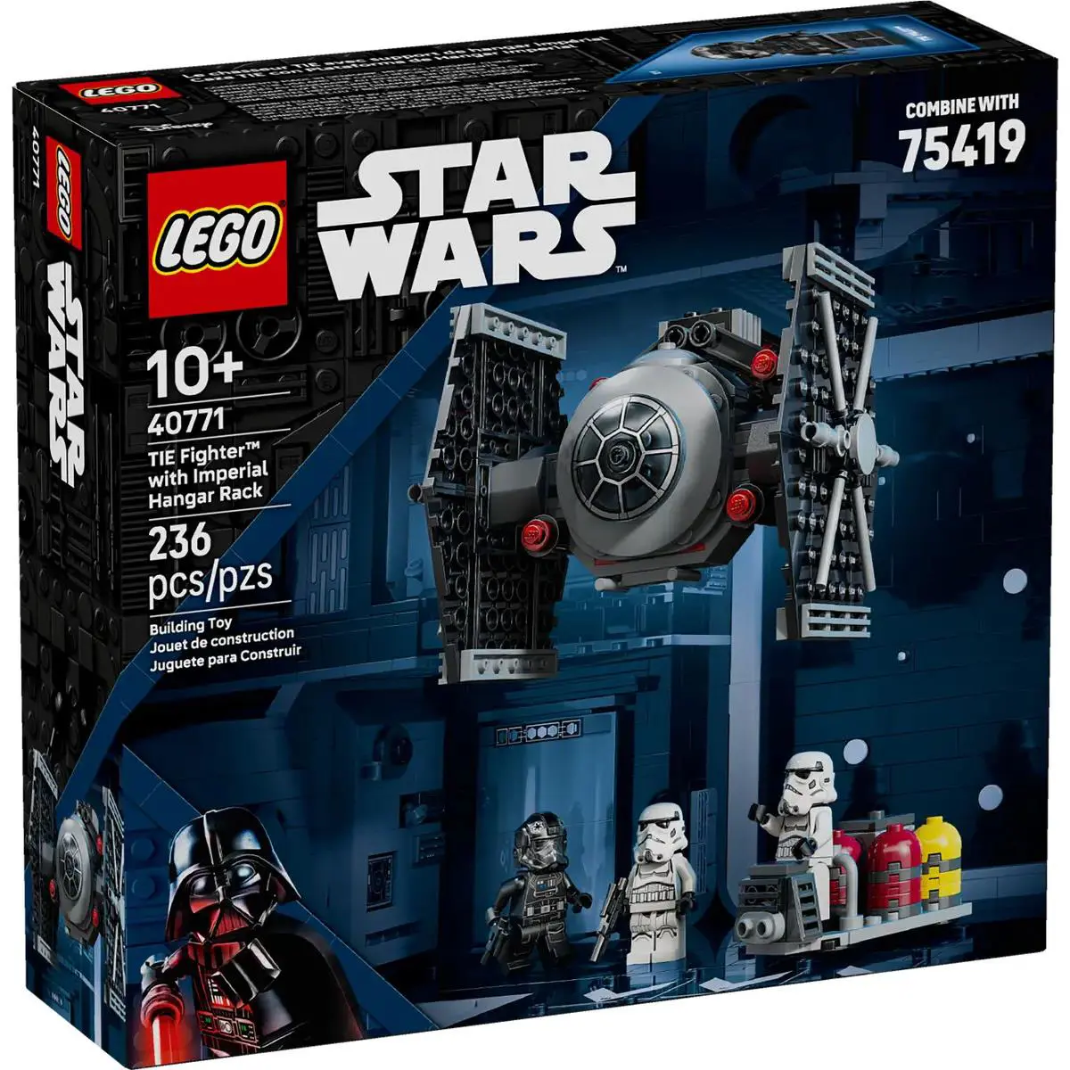 Lego Star Wars Gwp: 40771 Tie Fighter with Imperial Hanger Rack and 3 Minifigs