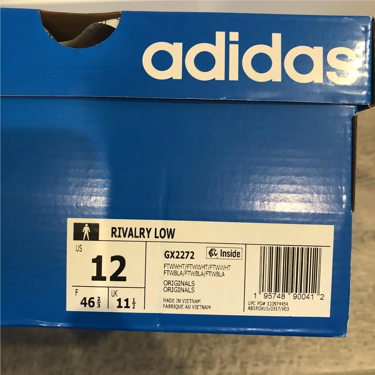 Adidas shoes - adidas Rivalry - Rivalry - Cloud White / Cloud White / Cloud White 6