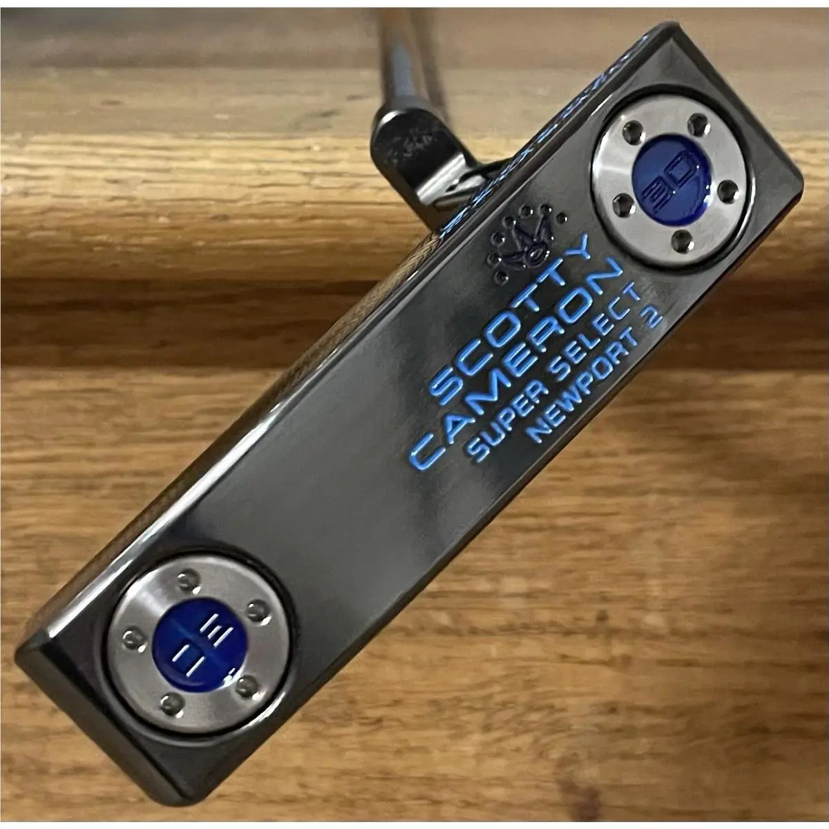 Scotty Cameron  - Super Select Newport 2 - Xtreme Dark Finish - DLC - Blue, Lie Angle: Black 2