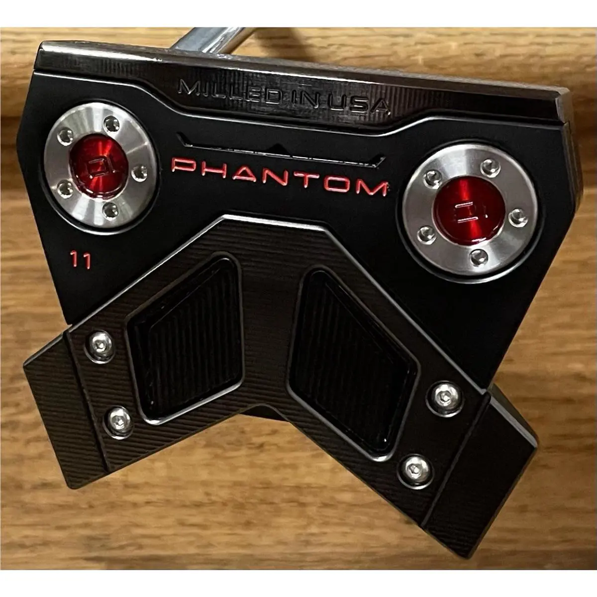 Scotty Cameron  - Phantom 11 - 2025 - Xtreme Dark Finish - DLC - Red, Lie Angle: Black 0