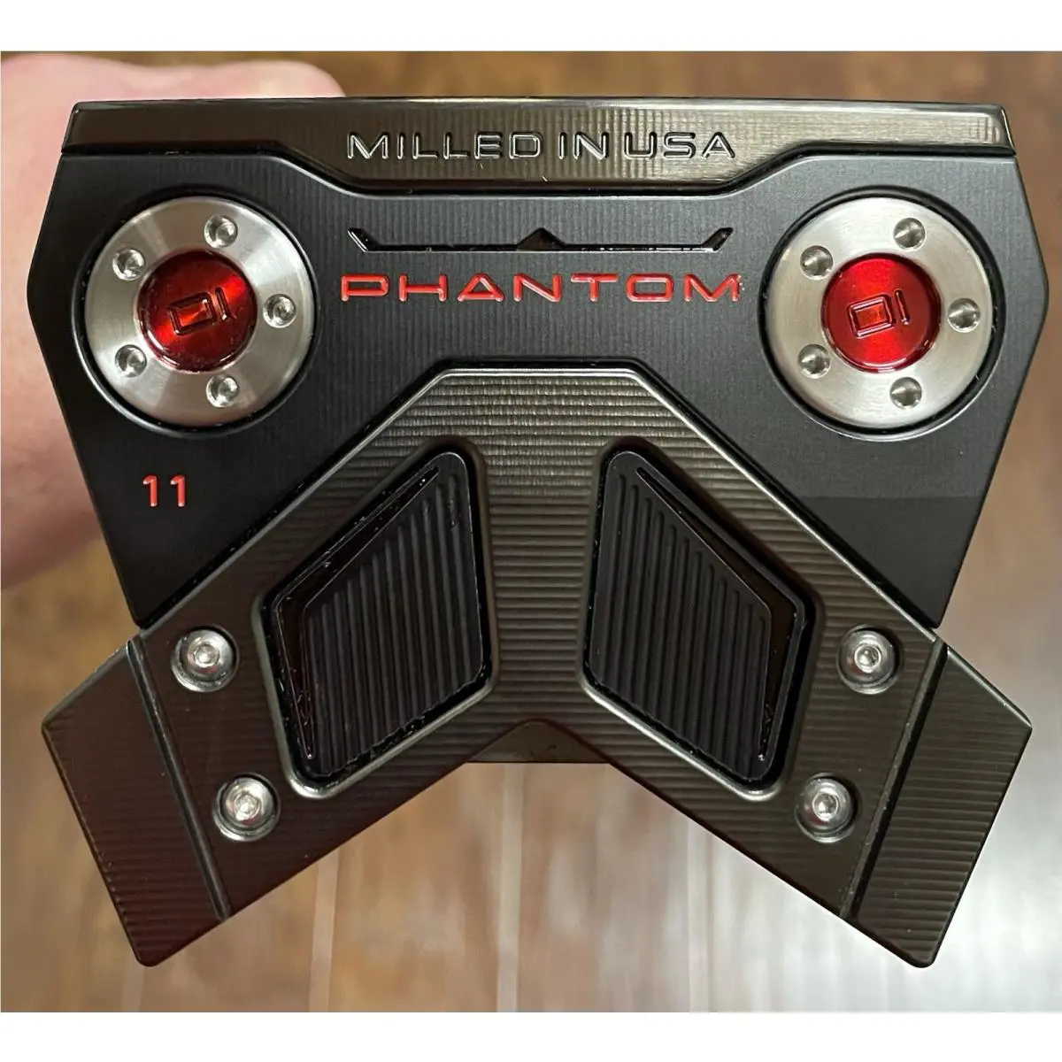 Scotty Cameron  - Phantom 11 - 2025 - Xtreme Dark Finish - DLC - Red, Lie Angle: Black 2