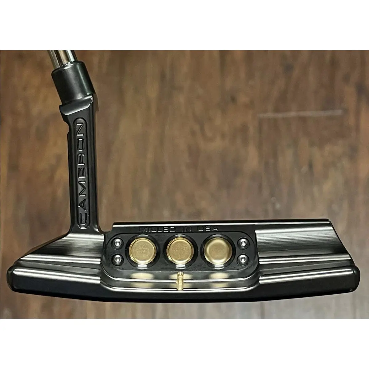 Scotty Cameron  - Studio Style Newport 2 Plus - 2025 - SCS - Xtreme Dark - DLC - Gold, Lie Angle: Black 1