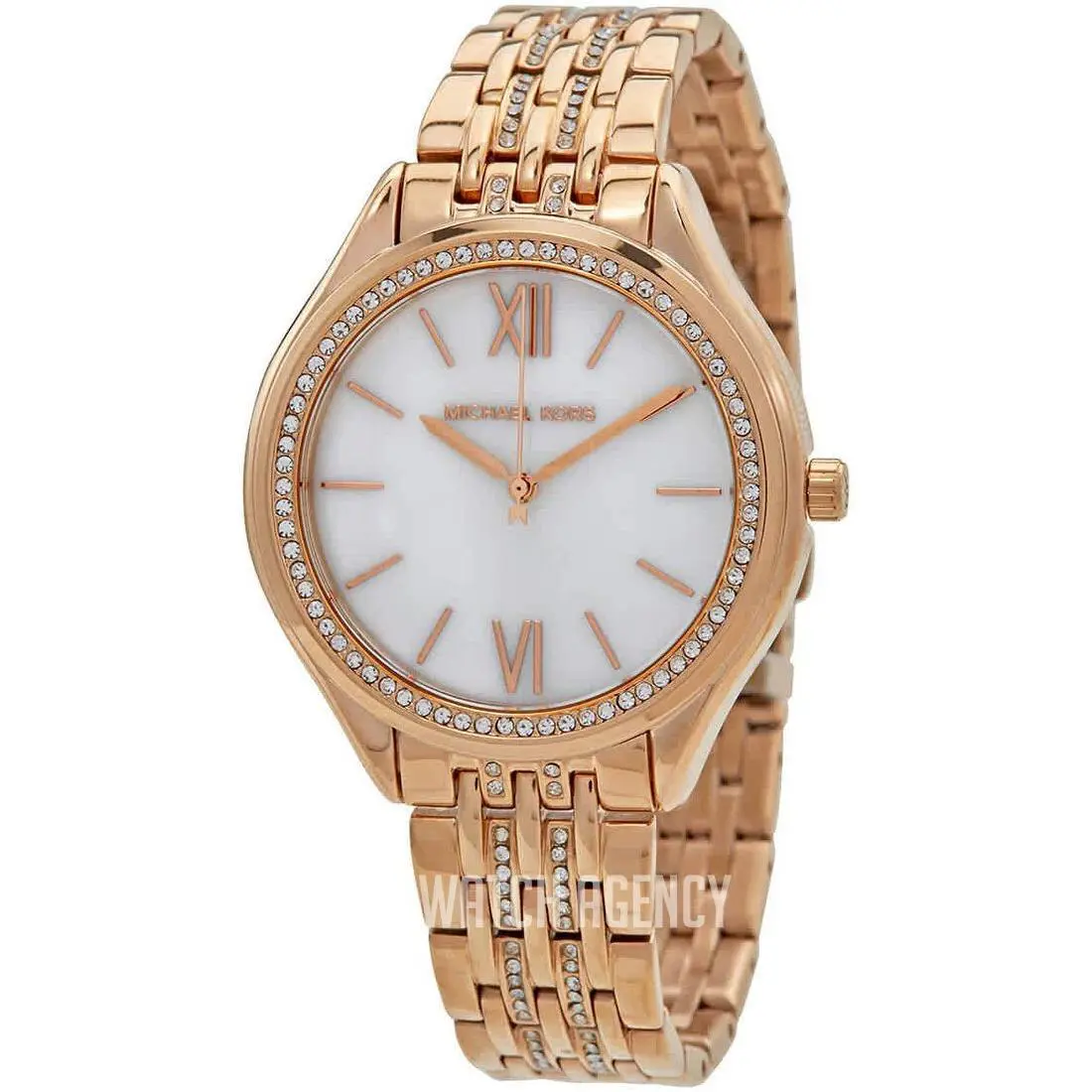 Michael Kors MK7076 Rose Gold-tone Stainless Steel Three-hand Women’s Watch