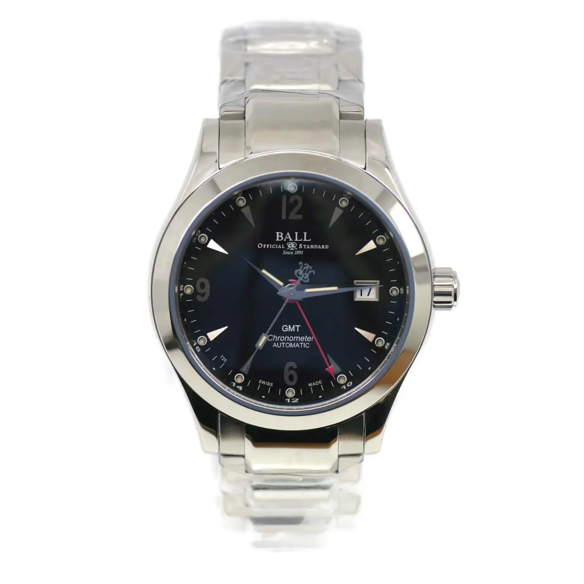 Engineer II Ohio Gmt Stainless Steel Watch GM1032C-S2CJ-BK by Ball