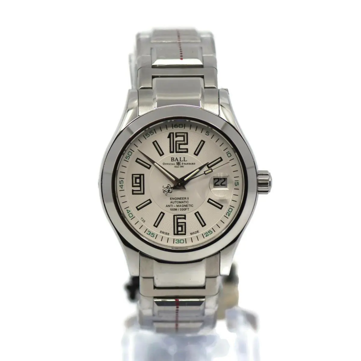 Engineer II Arabic Stainless Steel Watch NM1020C-S4-WHSL by Ball