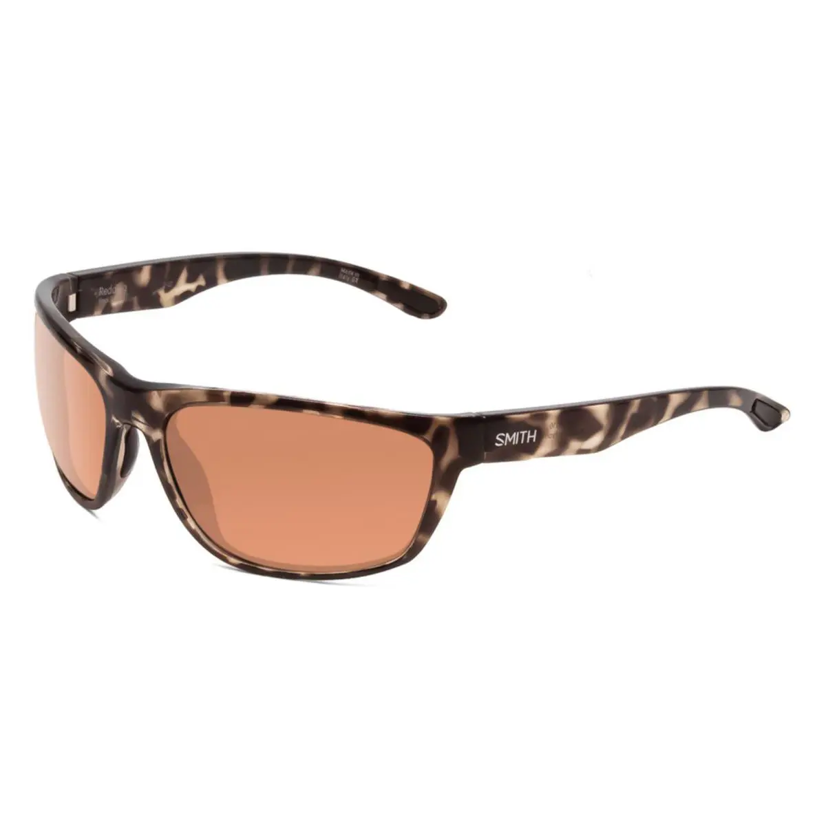 Smith Redding Sunglasses-black Tort Tortoise-polarchromic Copper Lens