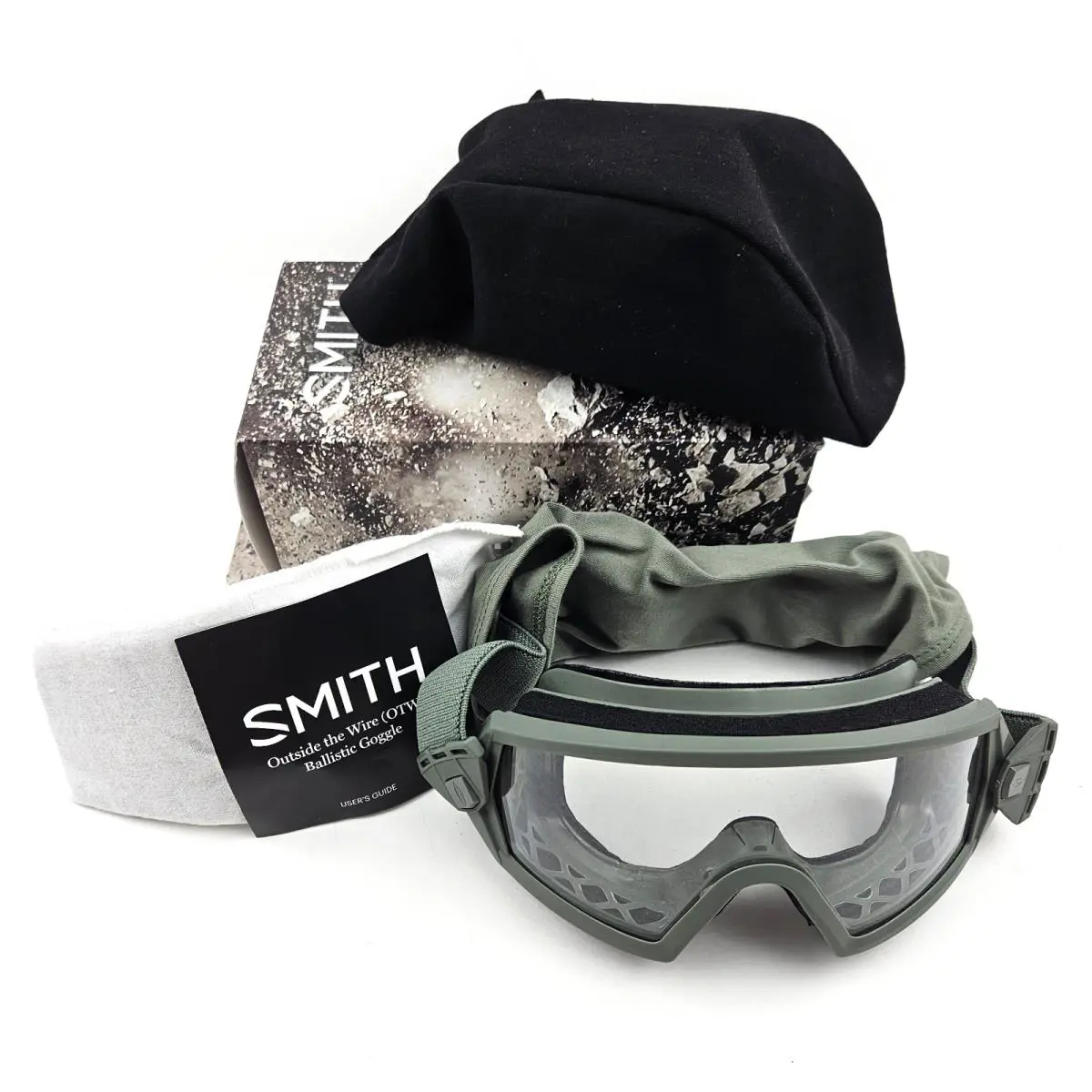Smith Optics Outside The Wire Goggles Field Kit Tan w/ Clear Grey Lenses