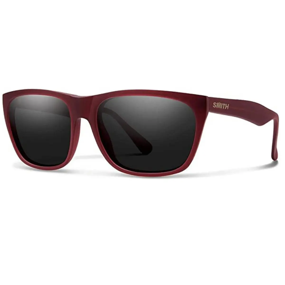 Smith Tioga Sunglasses-matte Deep Maroon Red-black Lens