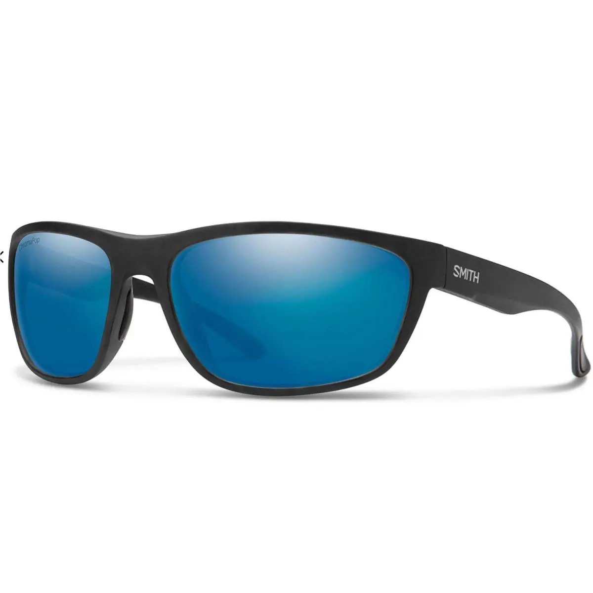 Smith Redding Sunglasses-matte Black-chromapop Glass Polarized Blue Lens