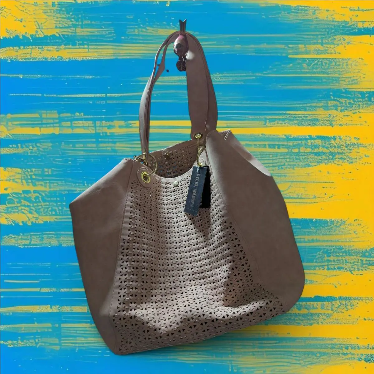 Steve Madden Bwilde Spring Blush Tote Purse Pouch - Easter`s Coming :