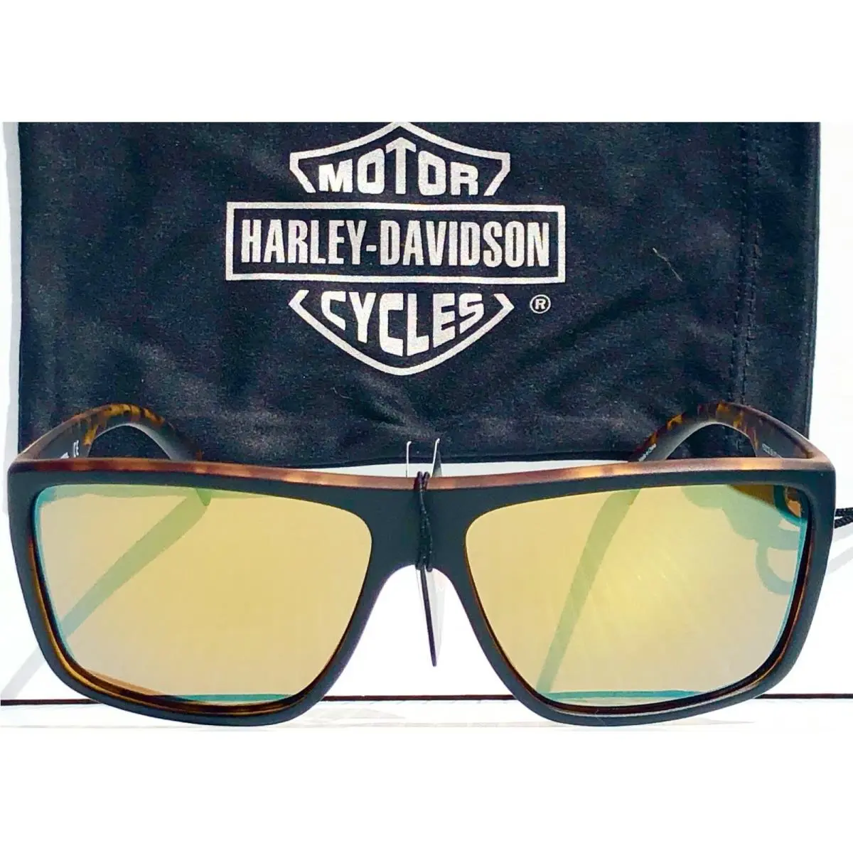 Harley-davidson HD203 Tortoise Matte Frame Bronze Green Lens Sunglass