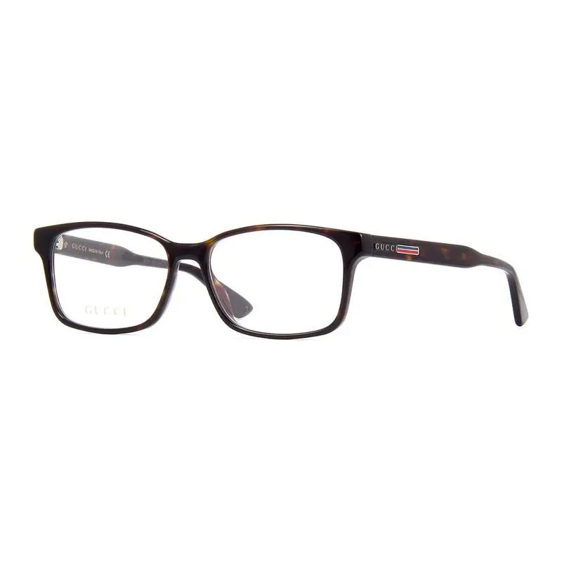 Gucci GG0826O 005 Eyeglasses Havana Frame 55mm