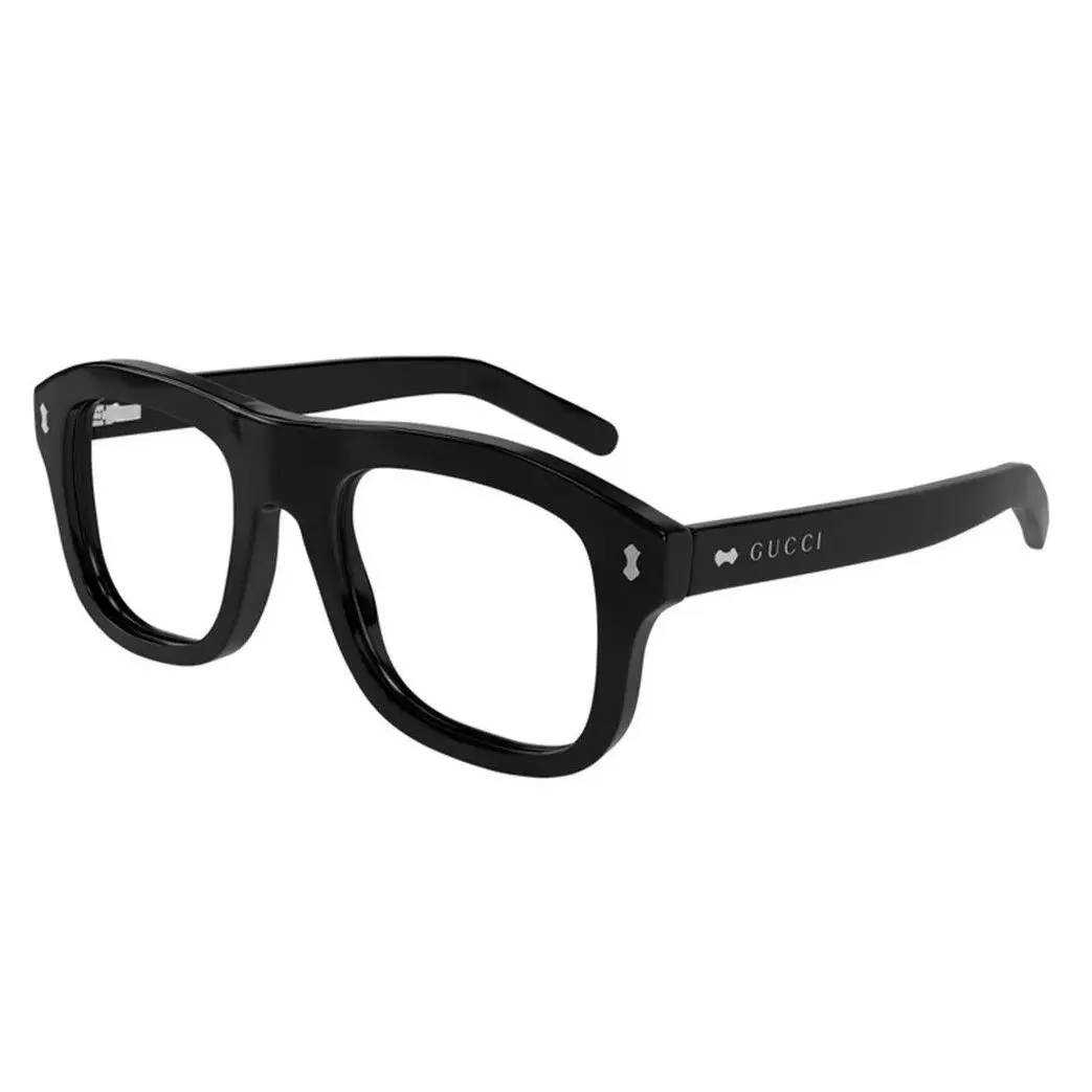 Gucci Sunglasses GG1712S 001 52mm Black / Clear W Grey Clip On Lens