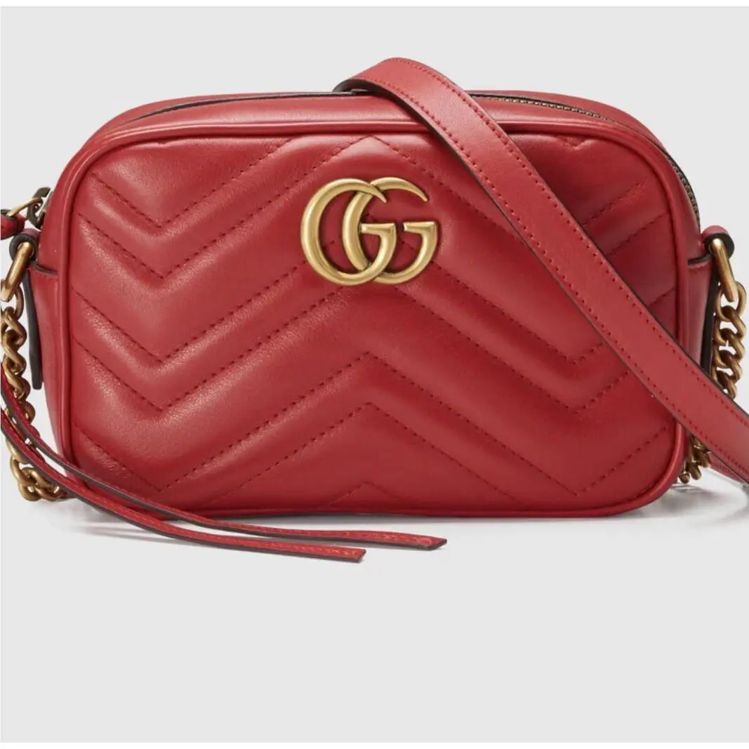 Gucci Gg Marmont Mini Matelasse Leather Crossbody Camera Bag