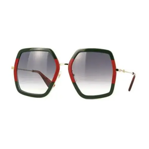 Gucci GG 0106 007 GG0106S Square Sunglasses Multicolor Grey Gradient 56mm