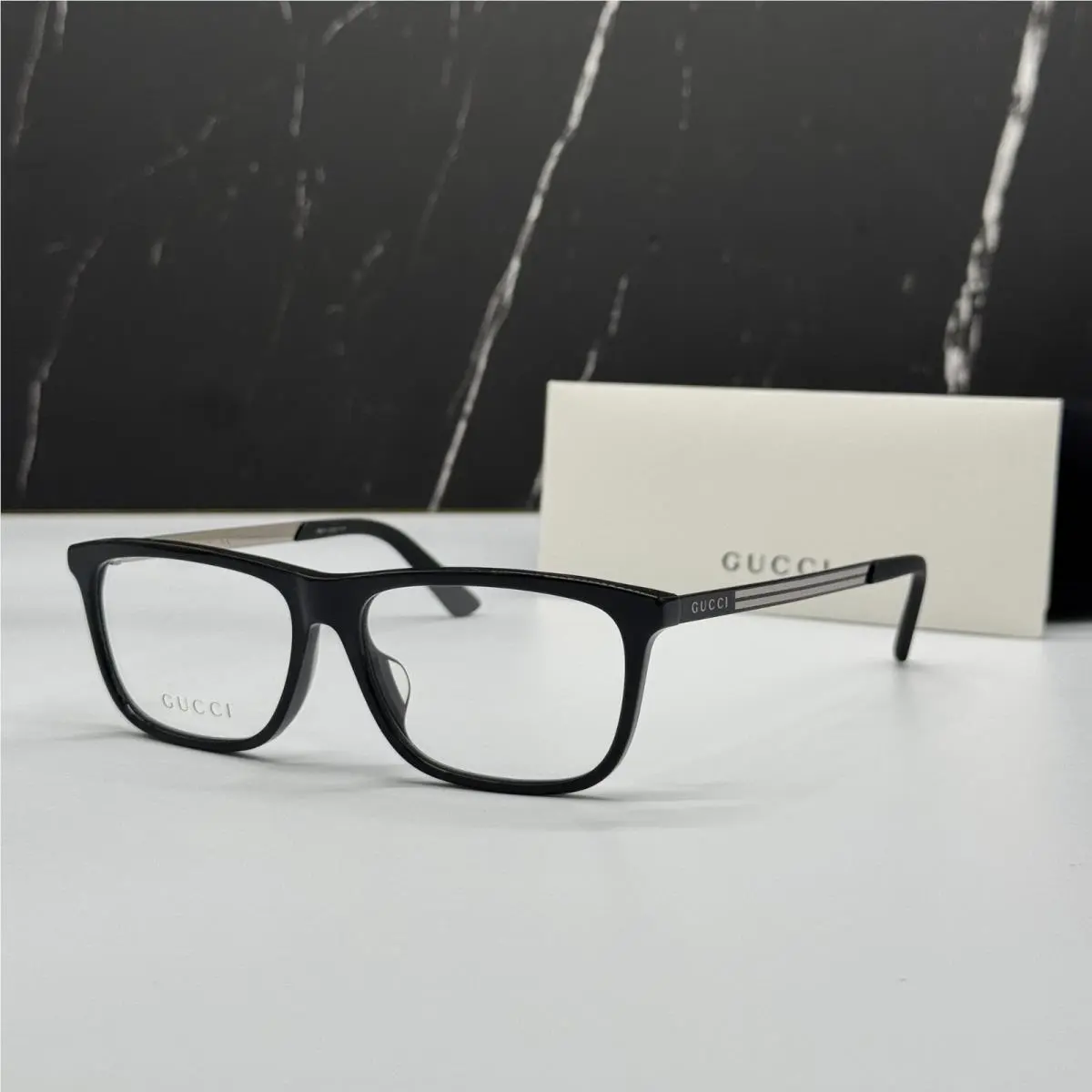 Gucci GG0696OA 001 Gucci Black Square Eyeglasses Gucci