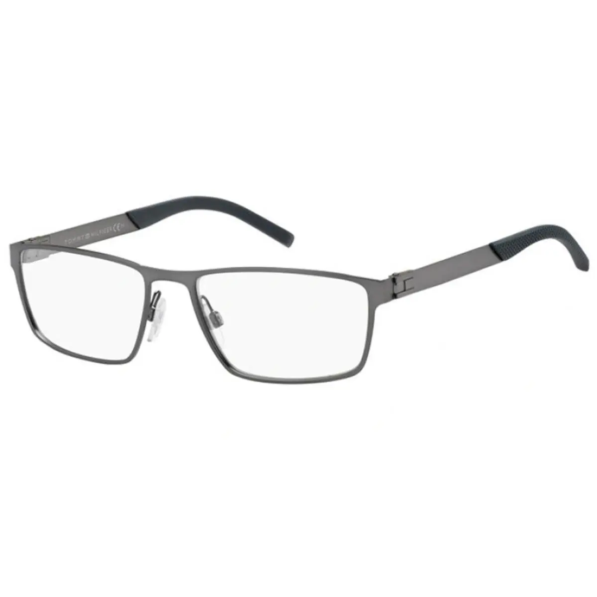 Tommy Hilfiger Men`s Dark Ruthenium Rectangle Eyeglass Frames - TH1782-0R80-00