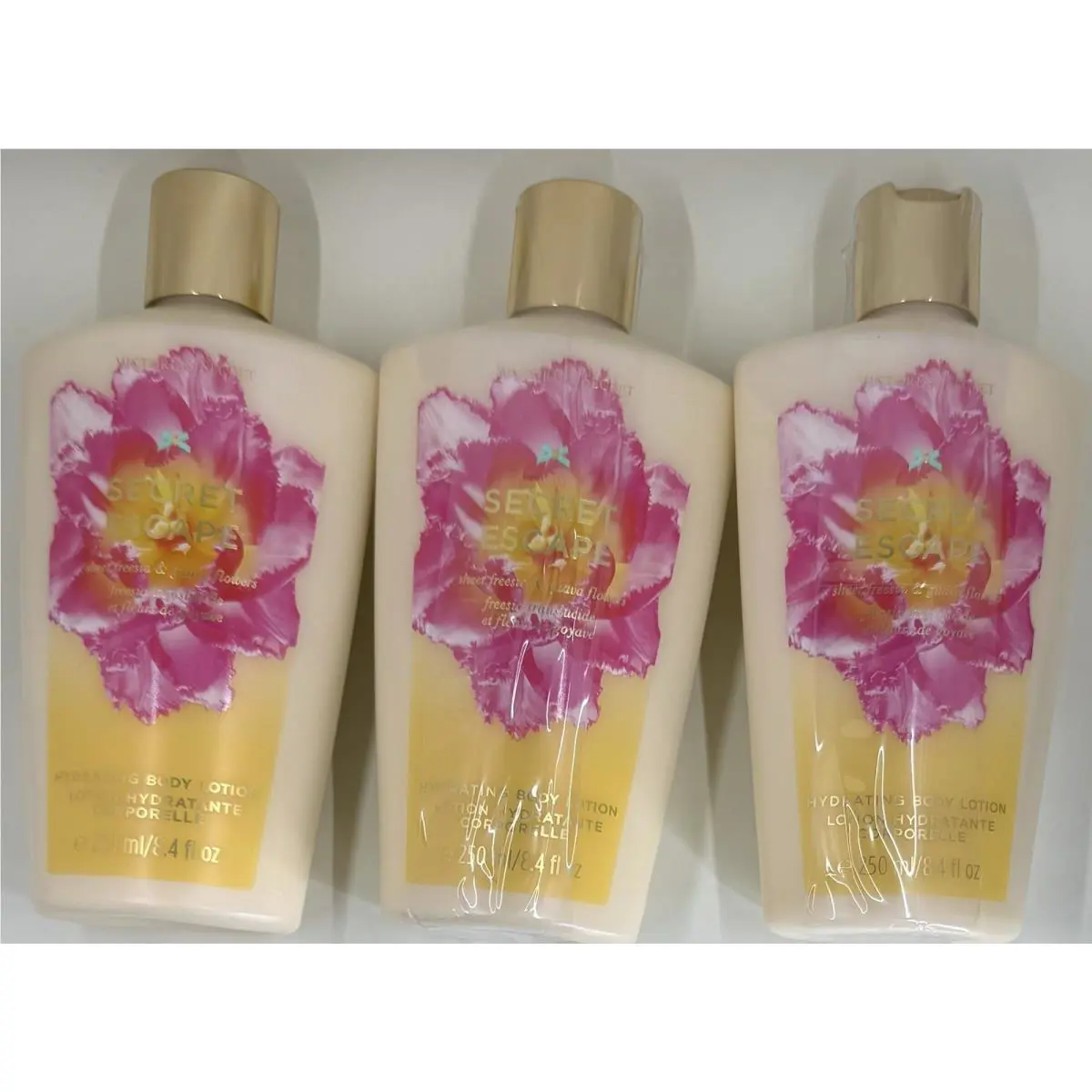 3 Secret Escape Hydrating Body Lotion Victoria`s Secret 8.4 Oz
