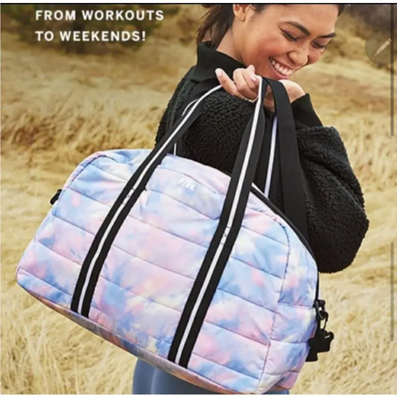 Victoria`s Secret Pink Tie Dye Duffle Bag