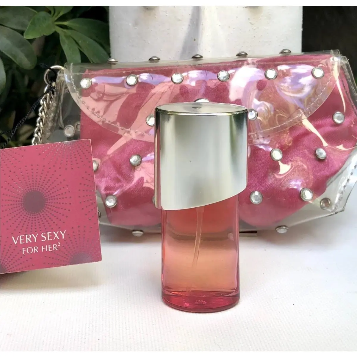 Vintage Very Sexy Her 2 Victoria’s Secret Mini Perfume Spray + Clear Pouch