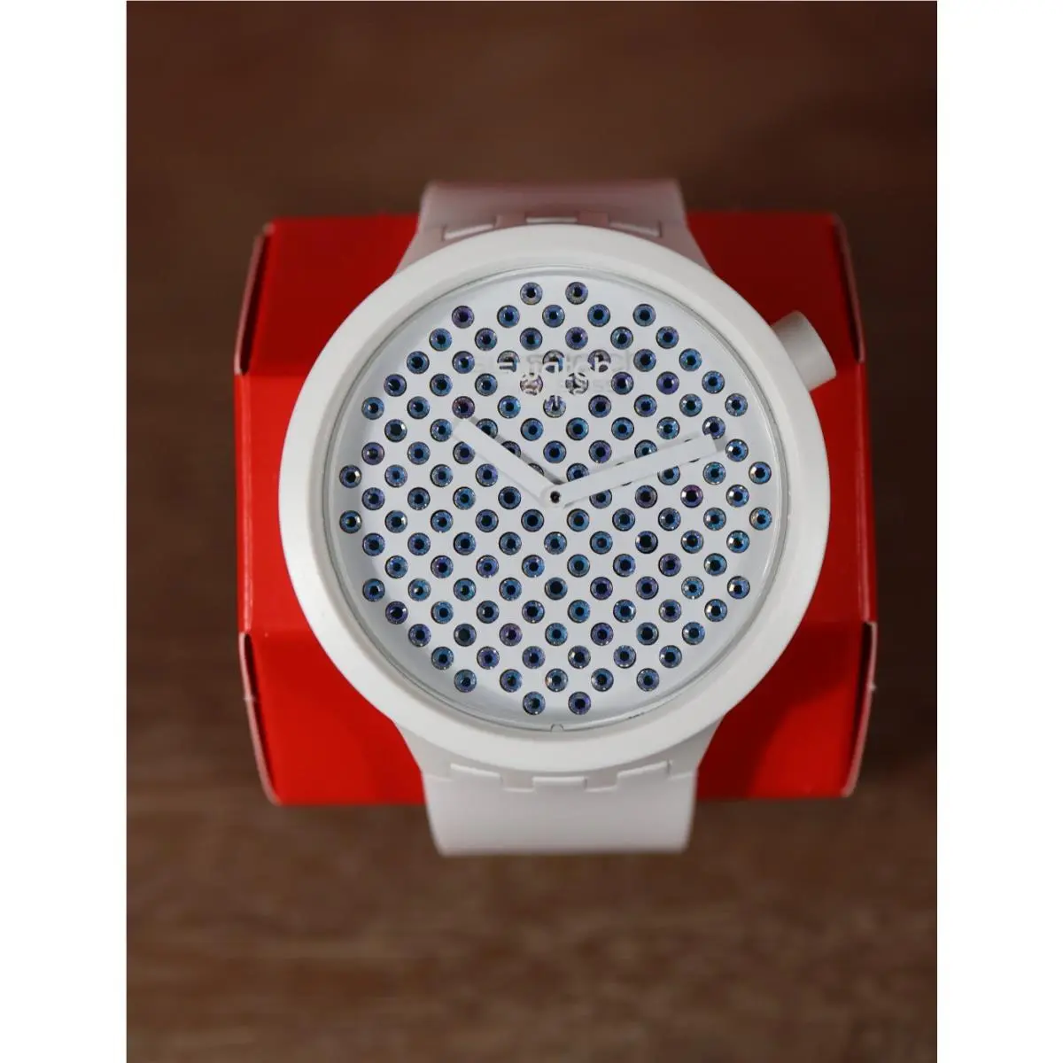 Limited Swiss Swatch Light Boreal SO27Z106 Cristal Big Bold 47MM 