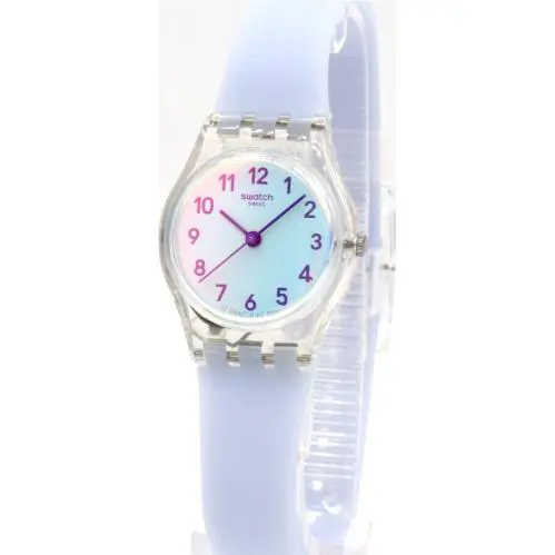 Swiss Swatch Casual Blue Petite Silicone Women Watch 25mm LK396