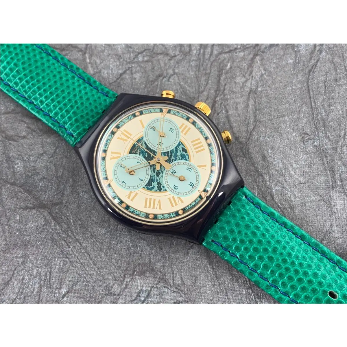 Vintage 1994 Swatch Chrono Watch Performance Model SCN108
