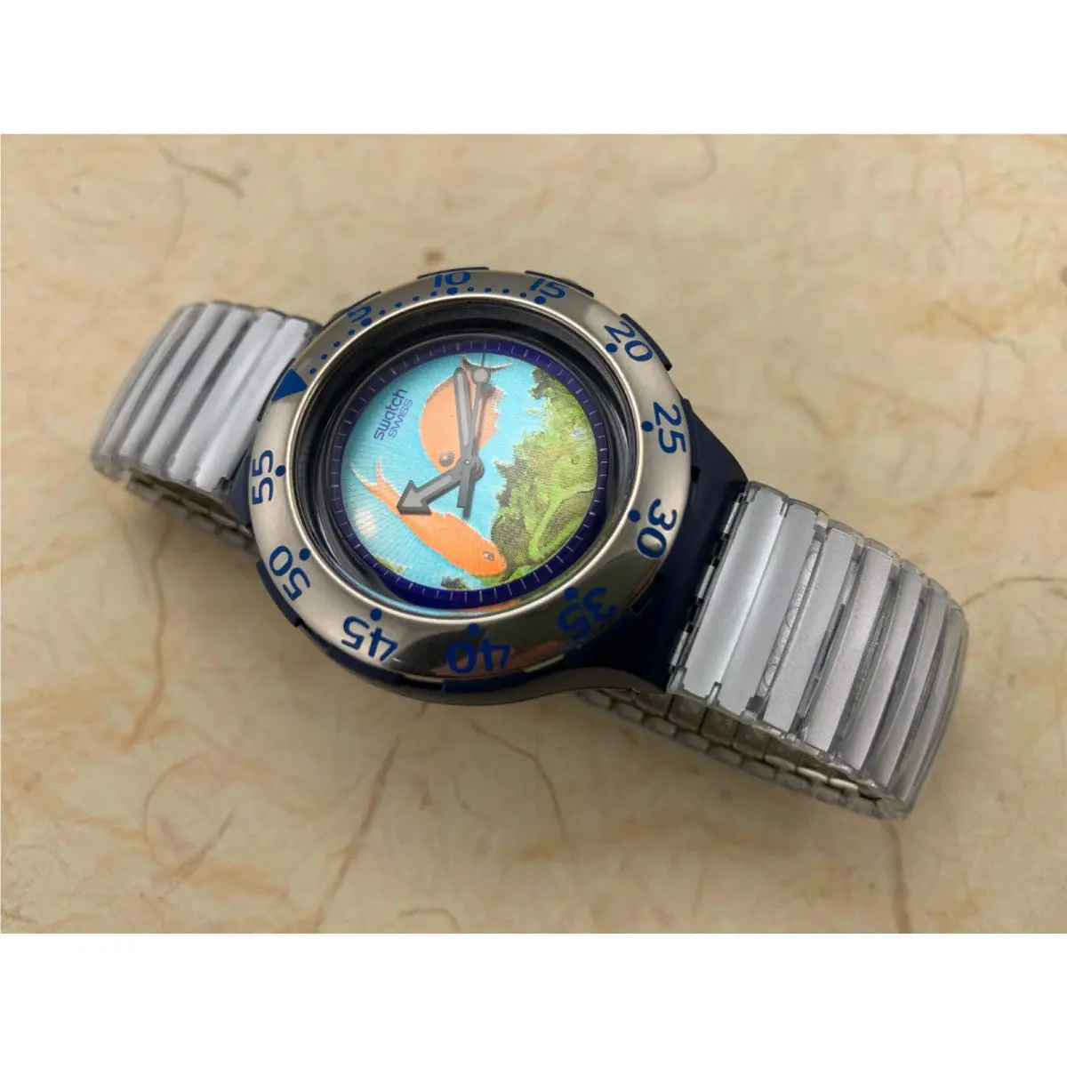 Swatch Originals Scuba 200 SDN112 Decompression Nos Box/paper/tag Circa 1994