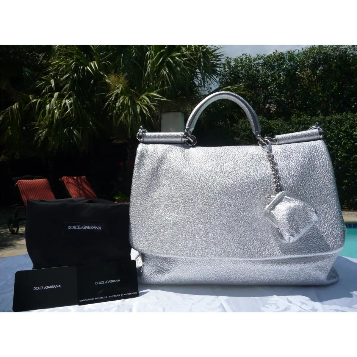 Dolce and Gabbana Miss Sicily Soft Deer Skin Soft TOTE-$2 345--RARE-NWT