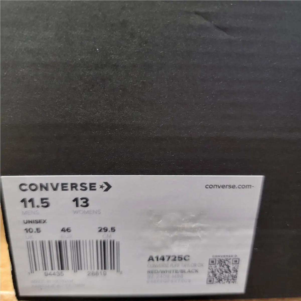 Converse shoes - Converse Puff Taylor Ox - Puff Taylor - A14725C - Red / White / Black (UPC: 194435288192) 11