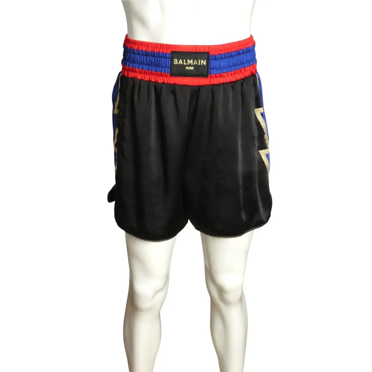 Balmain X Puma- 2019 Multi Color Sating Shorts Size Large