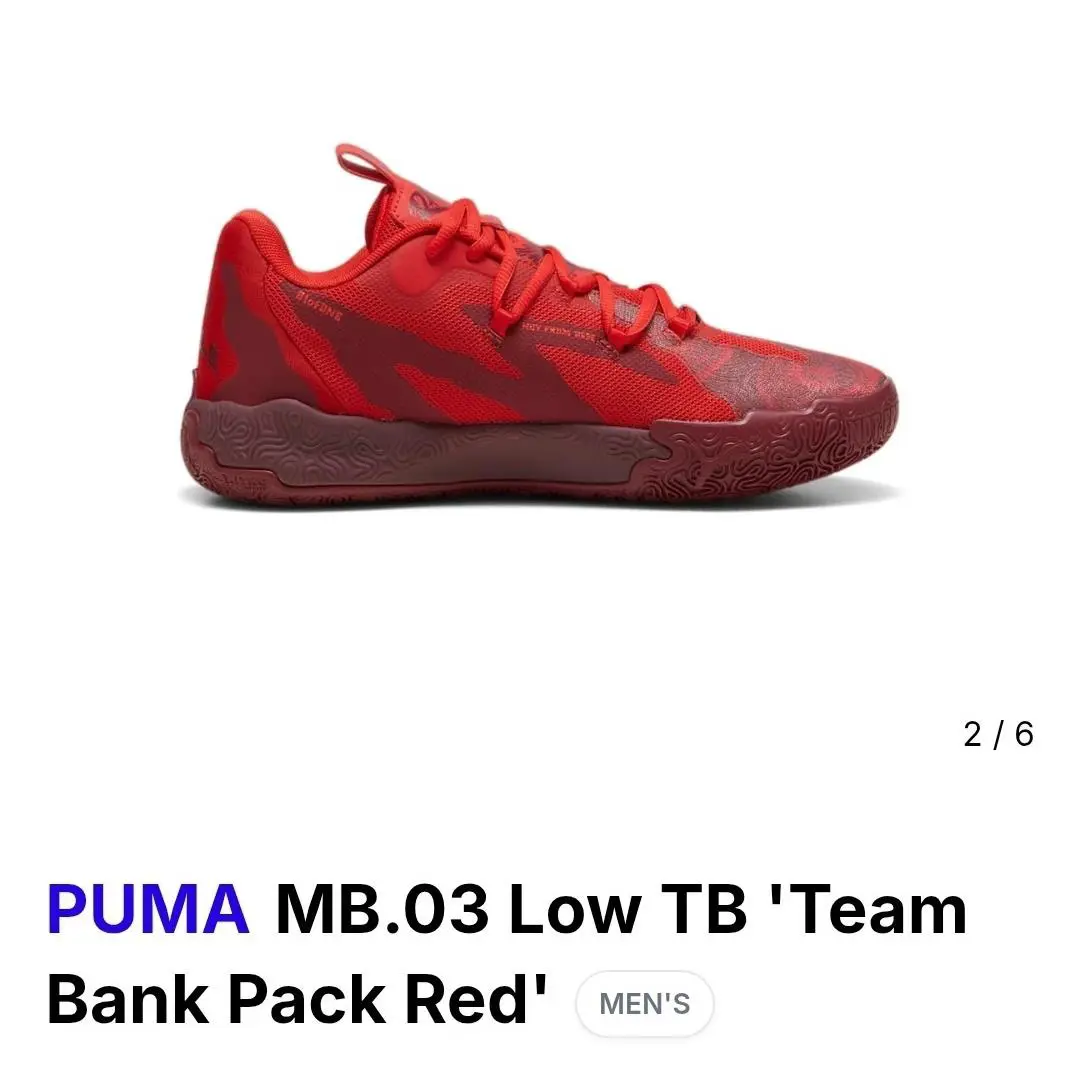 Puma shoes - PUMA MB 03 - 310519-02 - Red 0