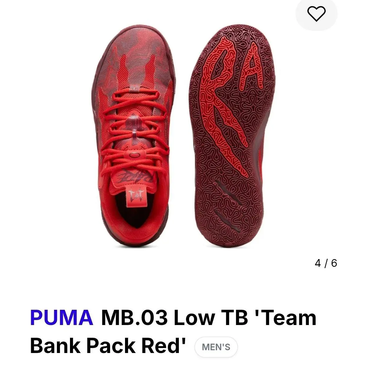 Puma shoes - PUMA MB 03 - 310519-02 - Red 2