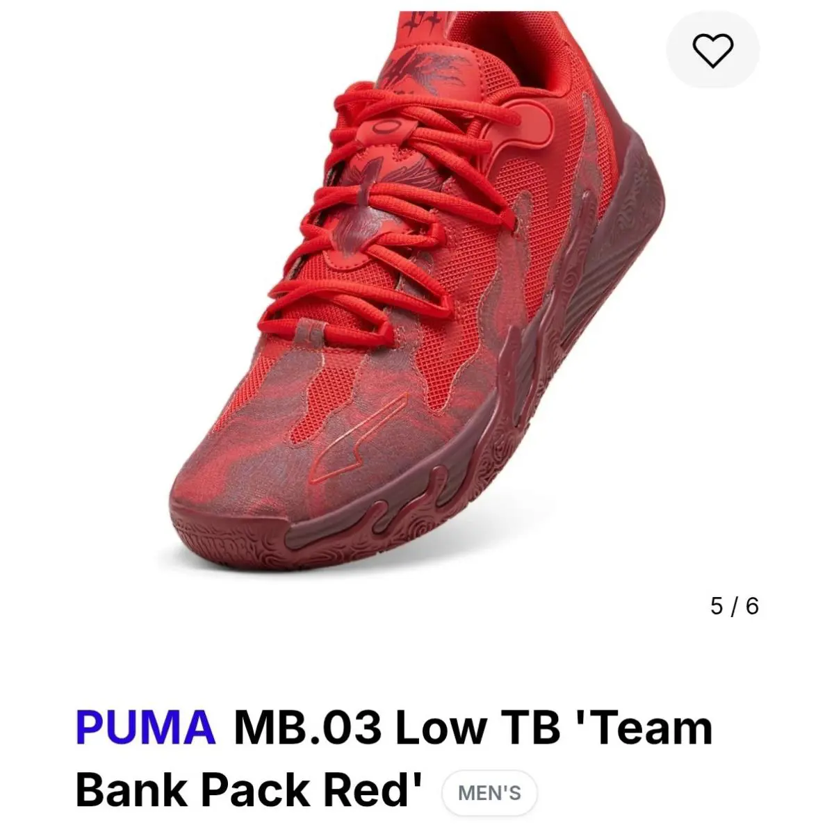 Puma shoes - PUMA MB 03 - 310519-02 - Red 3