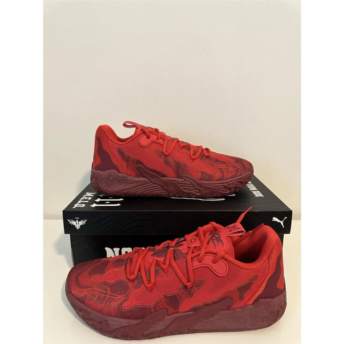 Size 12 Puma MB.03 Lamelo Ball Shoes Mens Red Basketball Not From Here 310519-02 - Red
