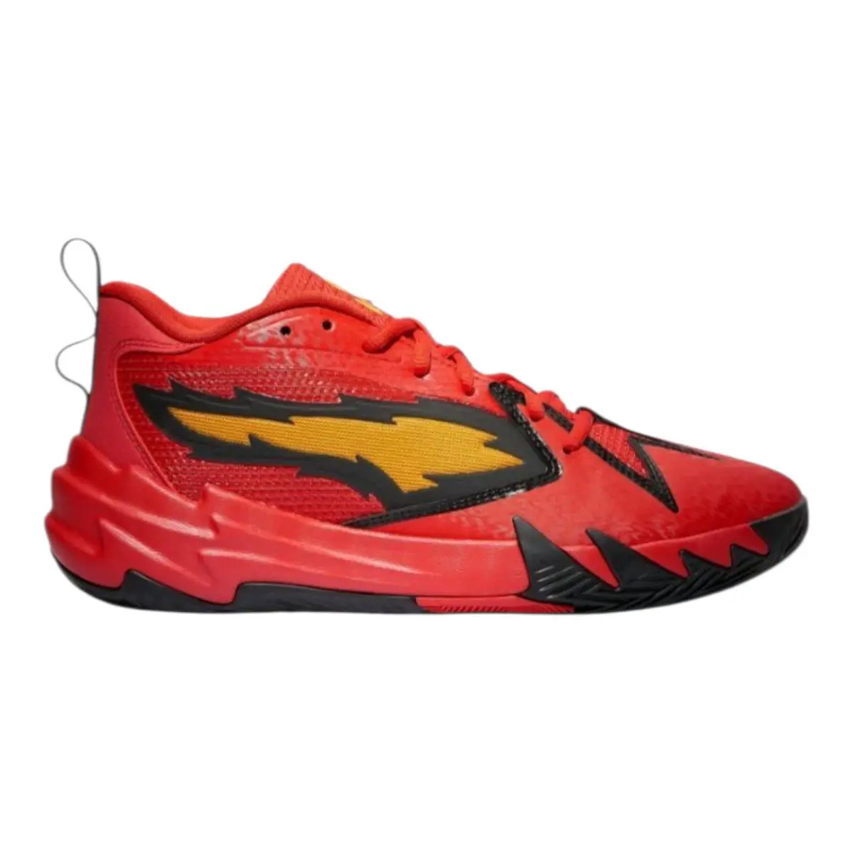 Puma Scoot Zeros Retro Portland Men`s Basketball Shoes Red / Yellow Size 12 - For All Time Red / Black / Yellow