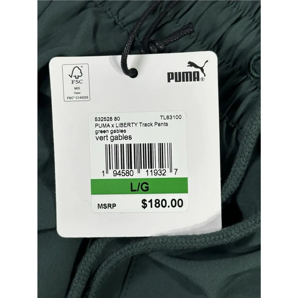 Puma clothing - Green 1