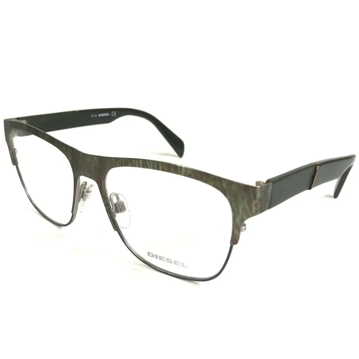 Diesel Eyeglasses Frames DL5094 col.098 Gray Marble Green Square 55-16-145