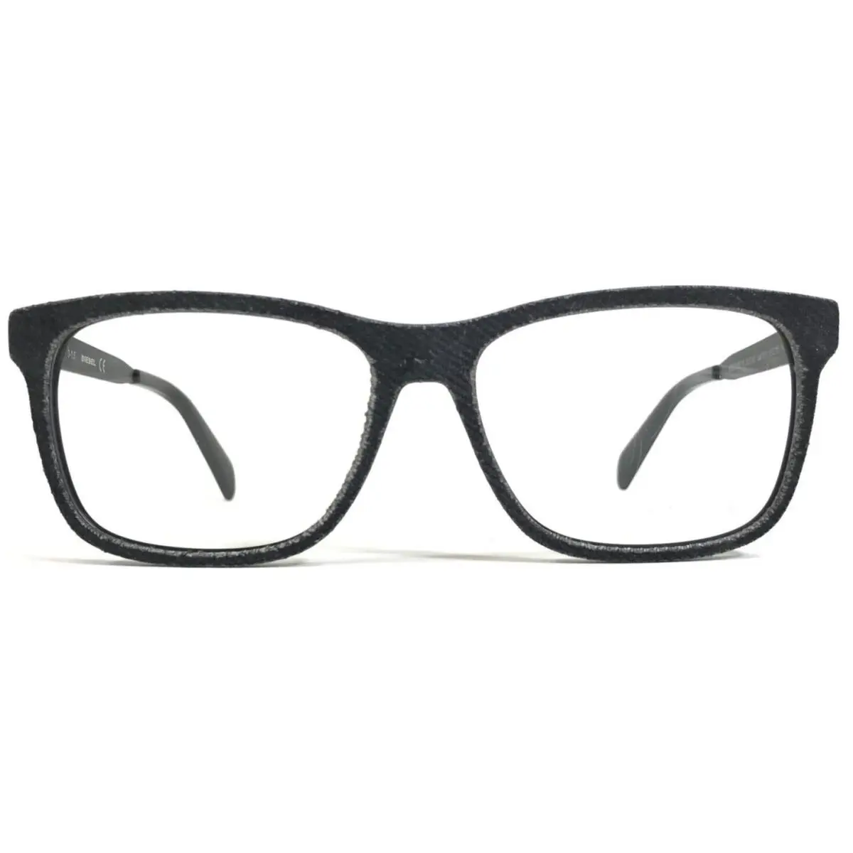 Diesel Eyeglasses Frames DL5161 col.001 Gray Blue Square Denim Front 55-15-145